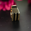 10k Yellow Gold Men's Signet Ring with Black Onyx - 01PJ02